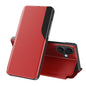 Side Display Flip Leather Phone Case, For iPhone 17e / 16e, For iPhone 17 Pro Max, For iPhone 17 Pro, For iPhone 17