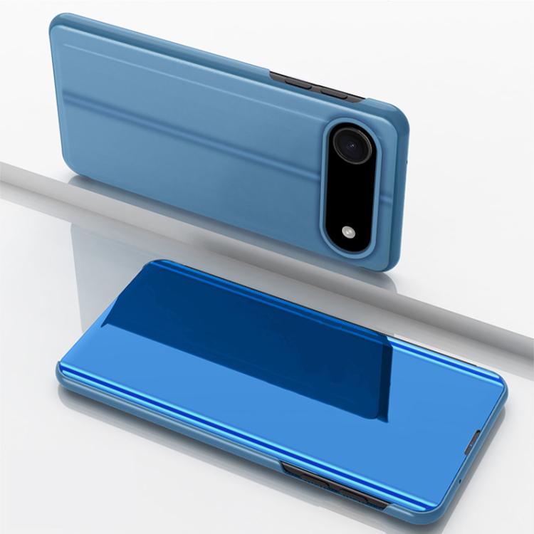 Plated Mirror Horizontal Flip Leather Phone Case with Holder, For iPhone 17, For iPhone Air, For iPhone 16 Pro Max