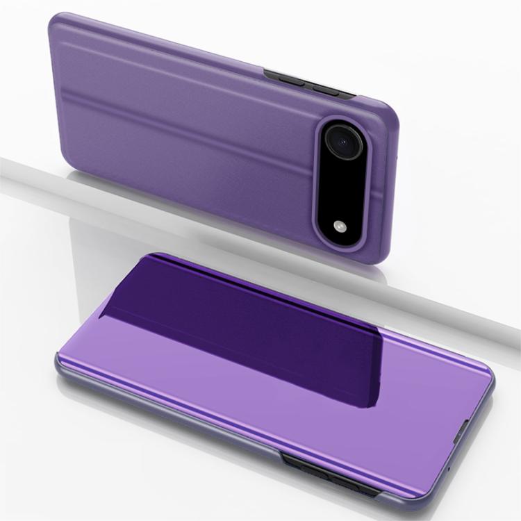 Plated Mirror Horizontal Flip Leather Phone Case with Holder, For iPhone 17, For iPhone Air, For iPhone 16 Pro Max