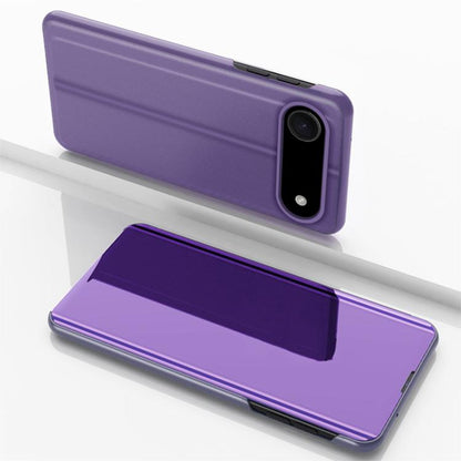 Plated Mirror Horizontal Flip Leather Phone Case with Holder, For iPhone 17, For iPhone Air, For iPhone 16 Pro Max
