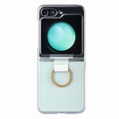 Diamond-encrusted Ring Transparent PC Shockproof Phone Case