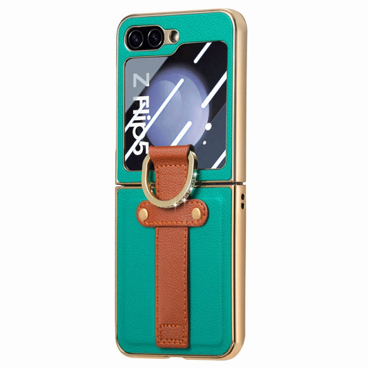 Brilliant Plating PC Back Screen Integrated Ring Phone Case