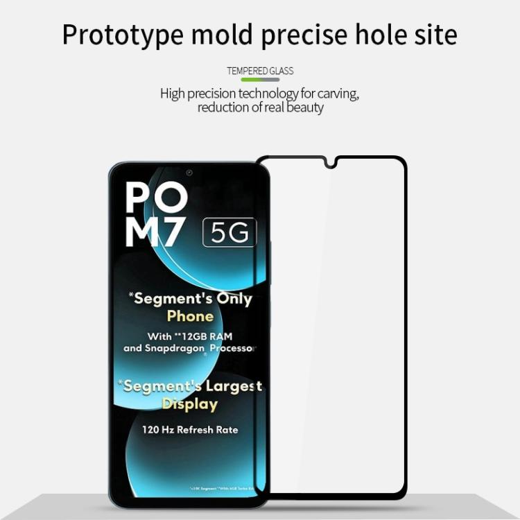 MOFI 9H 2.5D Full Screen Tempered Glass Film, For Xiaomi Poco M7, For Redmi Turbo 4 Pro, For Xiaomi Redmi Turbo 4, For Xiaomi Poco X7 Pro, For Xiaomi Poco M7 Pro 5G, For Xiaomi 15, For Xiaomi Redmi Note 14 5G, For Xiaomi Poco C75 / Redmi 14R           ...