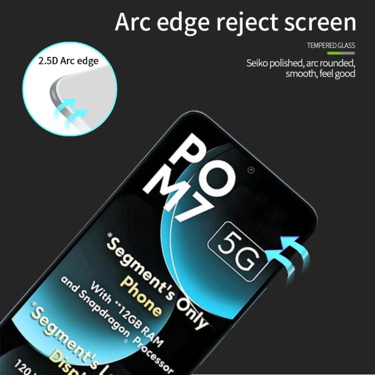 MOFI 9H 2.5D Full Screen Tempered Glass Film, For Xiaomi Poco M7, For Redmi Turbo 4 Pro, For Xiaomi Redmi Turbo 4, For Xiaomi Poco X7 Pro, For Xiaomi Poco M7 Pro 5G, For Xiaomi 15, For Xiaomi Redmi Note 14 5G, For Xiaomi Poco C75 / Redmi 14R           ...