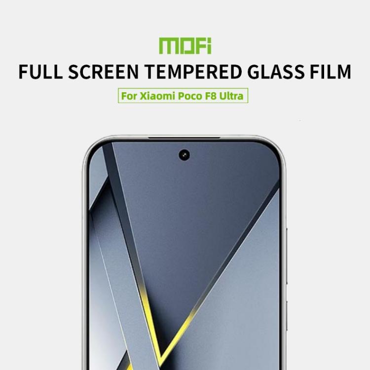 MOFI 9H 2.5D Full Screen Tempered Glass Film, For Xiaomi Poco F8 Ultra Unlock, For Xiaomi Poco F8 Pro Unlock, For Redmi K90 Unlock, For Redmi K90 Pro Max Unlock, For Xiaomi 17 Pro Max Unlock, For Xiaomi 17 / 17 Pro Unlock, For Redmi 15 5G EU 171mm�����...