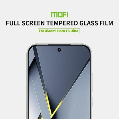 MOFI 9H 2.5D Full Screen Tempered Glass Film, For Xiaomi Poco F8 Ultra Unlock, For Xiaomi Poco F8 Pro Unlock, For Redmi K90 Unlock, For Redmi K90 Pro Max Unlock, For Xiaomi 17 Pro Max Unlock, For Xiaomi 17 / 17 Pro Unlock, For Redmi 15 5G EU 171mm�����...