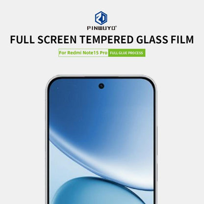 PINWUYO 9H 2.5D Full Screen Tempered Glass Film, For Redmi Note 15 Pro Global 163.6mm, For Redmi 15 5G EU 171mm, For Redmi 15 4G EU 171mm / Poco M7 Plus, For Redmi  15C 4G 171.5mm / Poco C85, For Redmi 15C 5G 173.1mm, For Xiaomi Poco M7                ...
