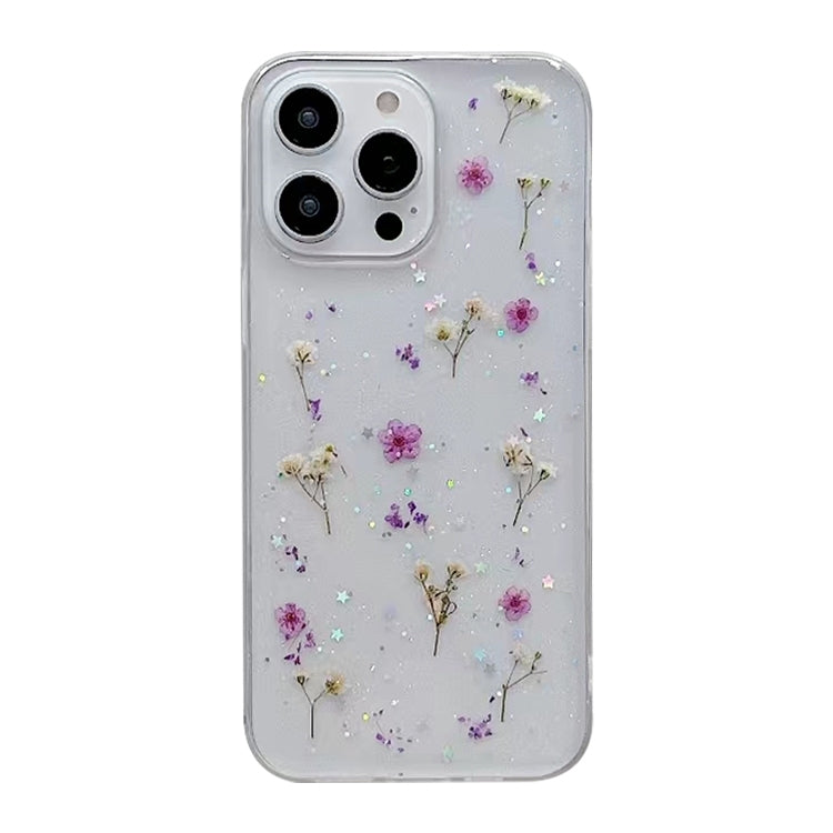 Gypsophila Flowers Pattern TPU Protective Phone Case, For iPhone 17e / 16e, For iPhone 16 Pro Max, For iPhone 16 Pro, For iPhone 16 Plus, For iPhone 16, For iPhone 15 Pro Max