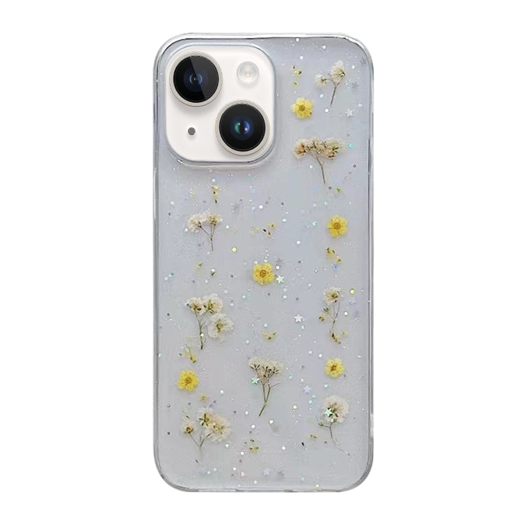 Gypsophila Flowers Pattern TPU Protective Phone Case, For iPhone 15 Pro, For iPhone 15 Plus, For iPhone 15