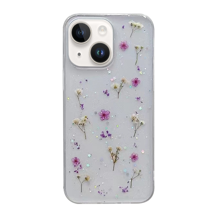 Gypsophila Flowers Pattern TPU Protective Phone Case, For iPhone 15 Pro, For iPhone 15 Plus, For iPhone 15