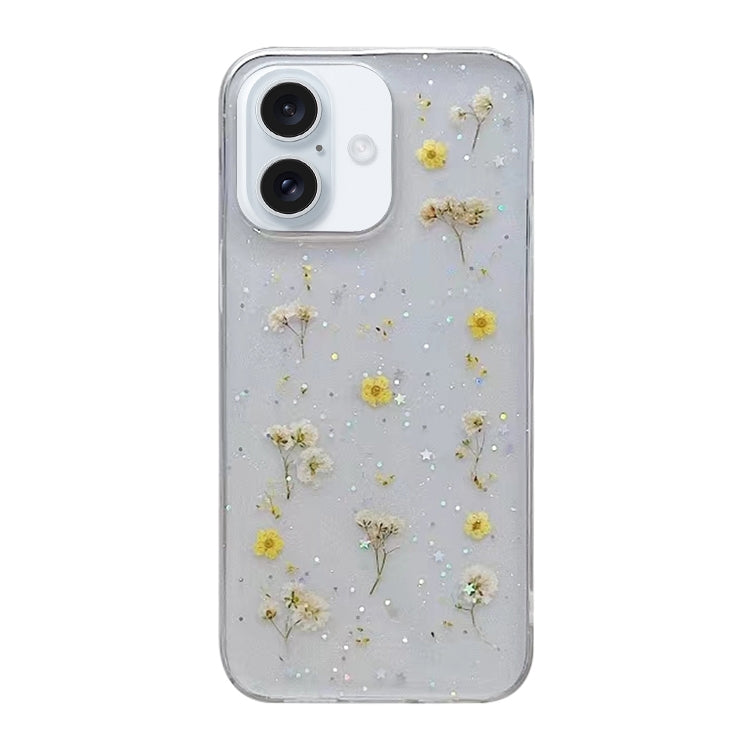 Gypsophila Flowers Pattern TPU Protective Phone Case, For iPhone 17e / 16e, For iPhone 16 Pro Max, For iPhone 16 Pro, For iPhone 16 Plus, For iPhone 16, For iPhone 15 Pro Max