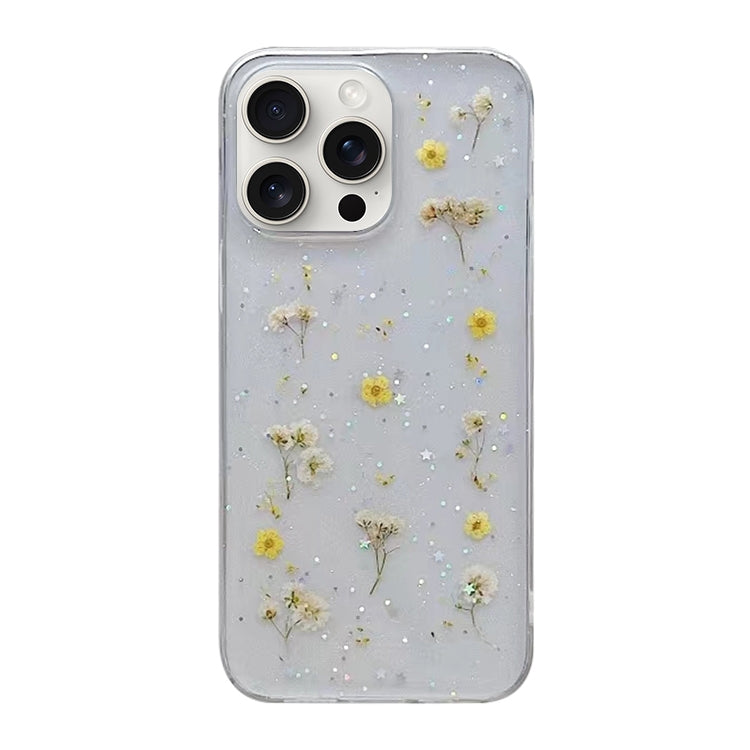 Gypsophila Flowers Pattern TPU Protective Phone Case, For iPhone 17e / 16e, For iPhone 16 Pro Max, For iPhone 16 Pro, For iPhone 16 Plus, For iPhone 16, For iPhone 15 Pro Max
