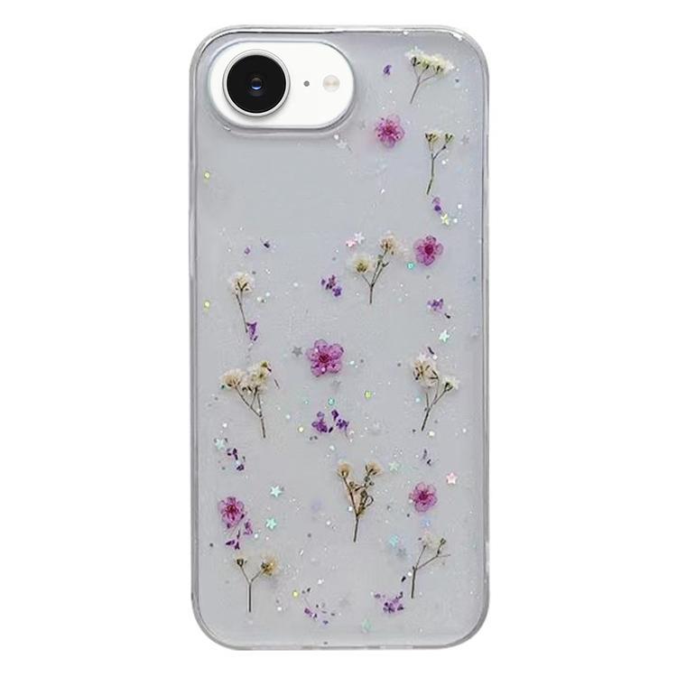 Gypsophila Flowers Pattern TPU Protective Phone Case, For iPhone 17e / 16e, For iPhone 16 Pro Max, For iPhone 16 Pro, For iPhone 16 Plus, For iPhone 16, For iPhone 15 Pro Max