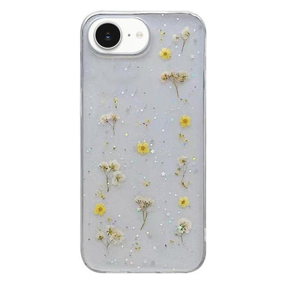 Gypsophila Flowers Pattern TPU Protective Phone Case, For iPhone 17e / 16e, For iPhone 16 Pro Max, For iPhone 16 Pro, For iPhone 16 Plus, For iPhone 16, For iPhone 15 Pro Max