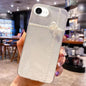 Pearl Bow Glitter Epoxy TPU Phone Case, For iPhone 17e / 16e, For iPhone 16 Pro Max, For iPhone 16 Pro, For iPhone 16 Plus, For iPhone 16, For iPhone 15 Pro Max, For iPhone 15 Pro, For iPhone 15 Plus, For iPhone 15