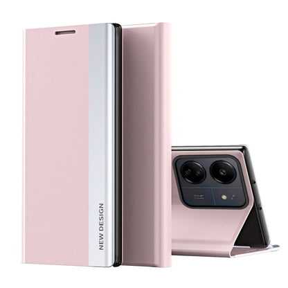 Side Electroplated Adsorption Leather Phone Case, For Xiaomi Redmi 13C, For Xiaomi Redmi Note 13 Pro+, For Xiaomi 13T Pro