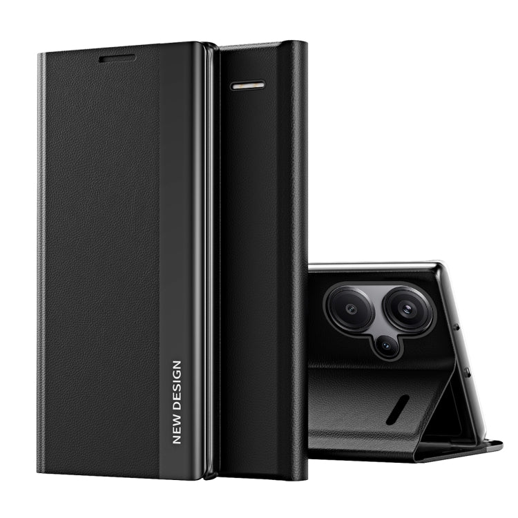 Side Electroplated Adsorption Leather Phone Case, For Xiaomi Redmi 13C, For Xiaomi Redmi Note 13 Pro+, For Xiaomi 13T Pro