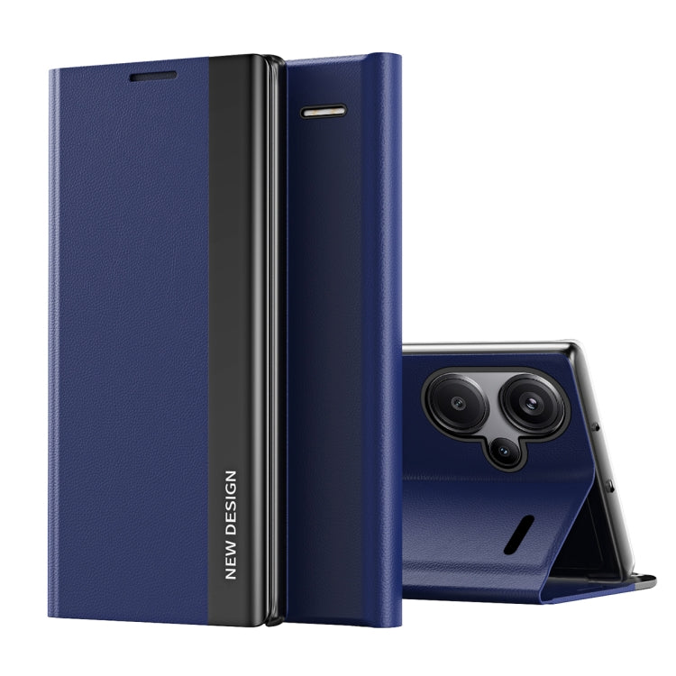 Side Electroplated Adsorption Leather Phone Case, For Xiaomi Redmi 13C, For Xiaomi Redmi Note 13 Pro+, For Xiaomi 13T Pro