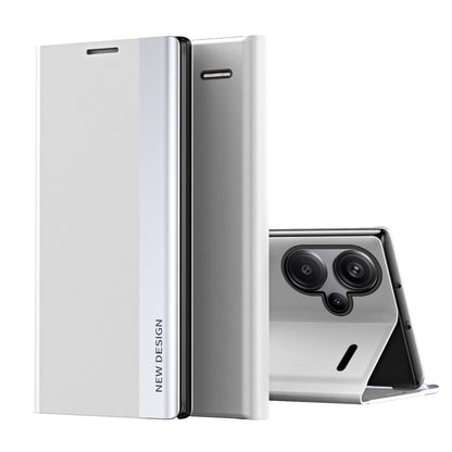 Side Electroplated Adsorption Leather Phone Case, For Xiaomi Redmi 13C, For Xiaomi Redmi Note 13 Pro+, For Xiaomi 13T Pro