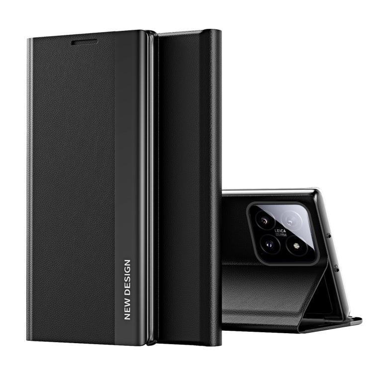 Side Electroplated Adsorption Leather Phone Case, For Xiaomi Redmi Note 13 Pro 4G, For Xiaomi 14 Pro, For Xiaomi 14
