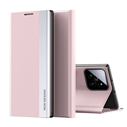 Side Electroplated Adsorption Leather Phone Case, For Xiaomi Redmi Note 13 Pro 4G, For Xiaomi 14 Pro, For Xiaomi 14
