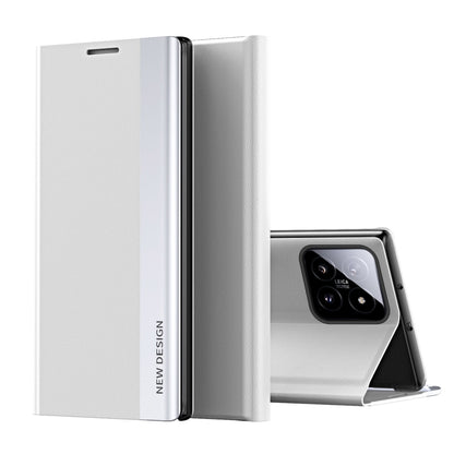 Side Electroplated Adsorption Leather Phone Case, For Xiaomi Redmi Note 13 Pro 4G, For Xiaomi 14 Pro, For Xiaomi 14