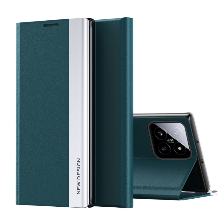 Side Electroplated Adsorption Leather Phone Case, For Xiaomi Redmi Note 13 Pro 4G, For Xiaomi 14 Pro, For Xiaomi 14