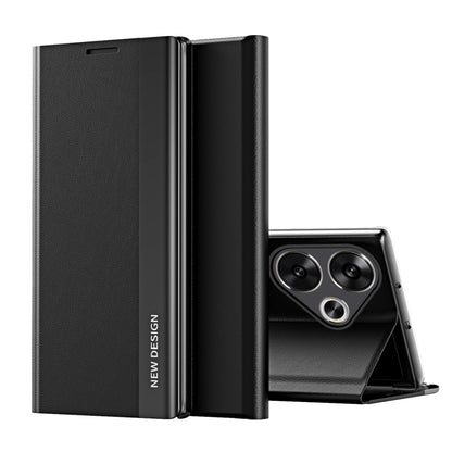 Side Electroplated Adsorption Leather Phone Case, For Xiaomi Redmi 14C, For Xiaomi Poco F6, For Xiaomi Poco F6 Pro