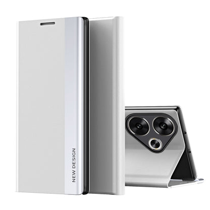 Side Electroplated Adsorption Leather Phone Case, For Xiaomi Redmi 14C, For Xiaomi Poco F6, For Xiaomi Poco F6 Pro