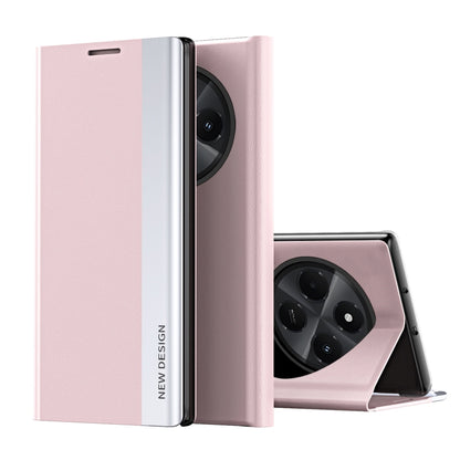 Side Electroplated Adsorption Leather Phone Case, For Xiaomi Redmi 14C, For Xiaomi Poco F6, For Xiaomi Poco F6 Pro