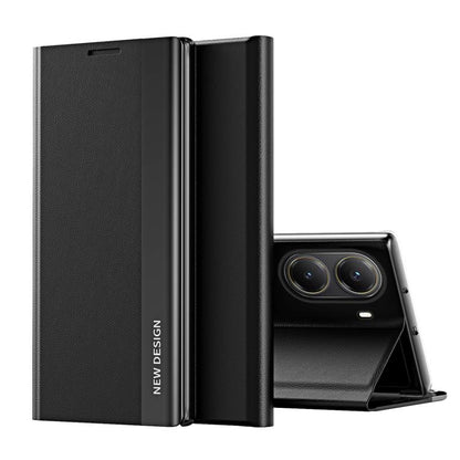 Side Electroplated Adsorption Leather Phone Case, For Xiaomi 15T Pro, For Xiaomi 15T, For Xiaomi Poco X7 Pro