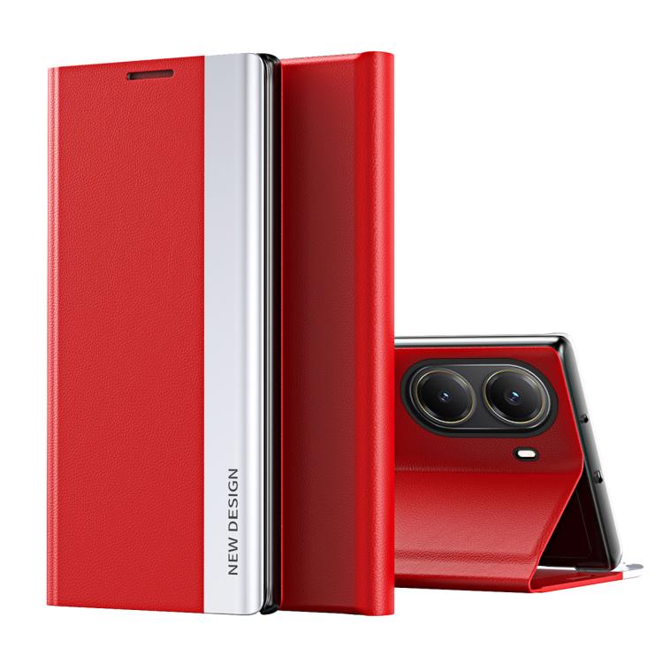 Side Electroplated Adsorption Leather Phone Case, For Xiaomi 15T Pro, For Xiaomi 15T, For Xiaomi Poco X7 Pro