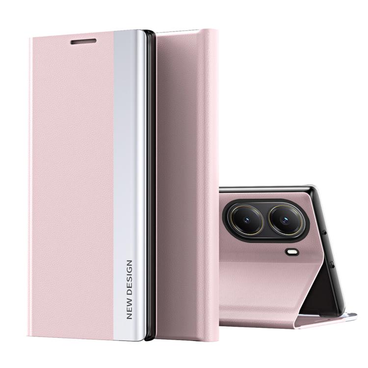 Side Electroplated Adsorption Leather Phone Case, For Xiaomi 15T Pro, For Xiaomi 15T, For Xiaomi Poco X7 Pro