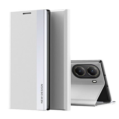 Side Electroplated Adsorption Leather Phone Case, For Xiaomi 15T Pro, For Xiaomi 15T, For Xiaomi Poco X7 Pro