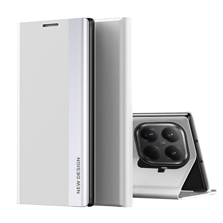 Side Electroplated Adsorption Leather Phone Case, For Xiaomi 15T Pro, For Xiaomi 15T, For Xiaomi Poco X7 Pro