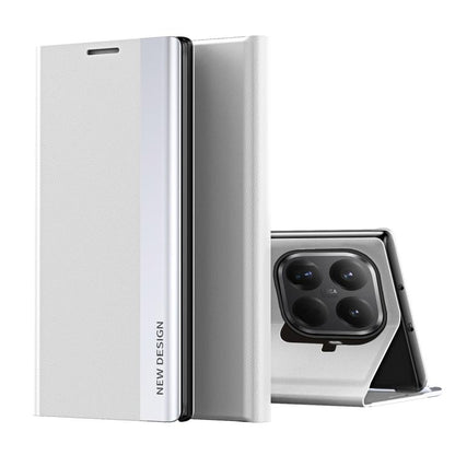 Side Electroplated Adsorption Leather Phone Case, For Xiaomi 15T Pro, For Xiaomi 15T, For Xiaomi Poco X7 Pro