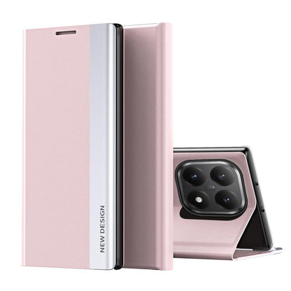 Side Electroplated Adsorption Leather Phone Case, For Xiaomi 15T Pro, For Xiaomi 15T, For Xiaomi Poco X7 Pro
