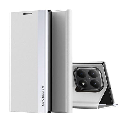 Side Electroplated Adsorption Leather Phone Case, For Xiaomi 15T Pro, For Xiaomi 15T, For Xiaomi Poco X7 Pro