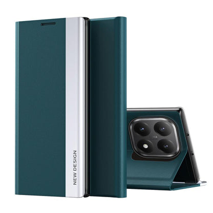Side Electroplated Adsorption Leather Phone Case, For Xiaomi 15T Pro, For Xiaomi 15T, For Xiaomi Poco X7 Pro