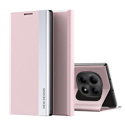 Side Electroplated Adsorption Leather Phone Case, For Redmi Note 15 Pro+ Global 163.3mm, For Redmi Note 15 4G / 5G Global 164mm, For Redmi Note 15 Pro 5G Global 163.6mm