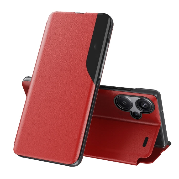 Attraction Flip Holder Leather Phone Case, For Xiaomi Redmi 14C, For Xiaomi Poco F6, For Xiaomi Poco F6 Pro, For Xiaomi Redmi Note 13 Pro 4G