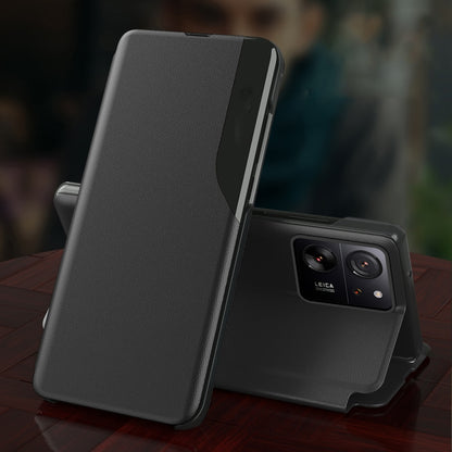 Attraction Flip Holder Leather Phone Case, For Xiaomi Redmi Note 12 4G