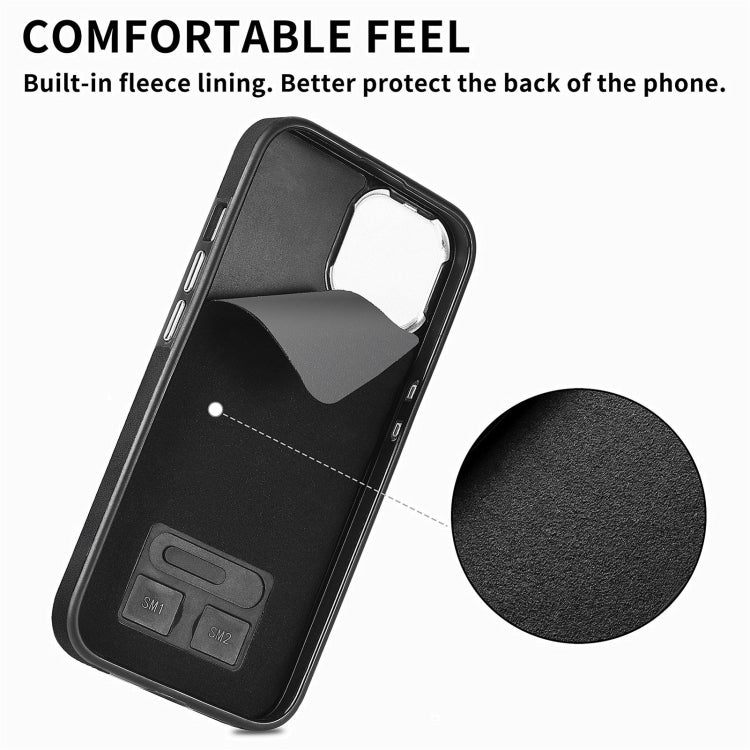 Electroplating Skin-feel Leather Ring Card Wallet Phone Case, For iPhone 14 Pro, For  iPhone 14 Pro Max