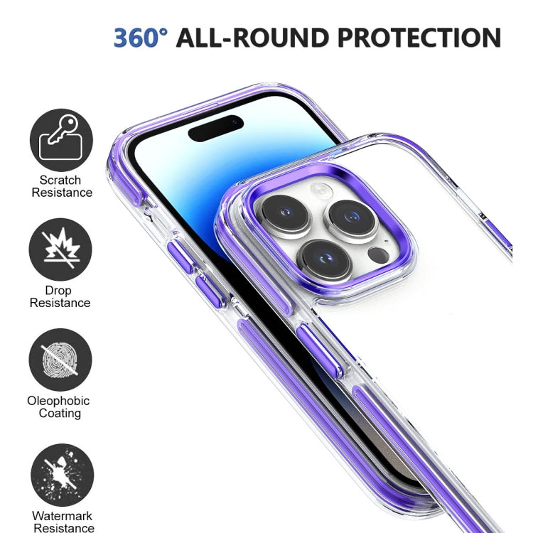 Two-color TPU Transparent PC Shockproof Phone Case