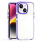 Two-color TPU Transparent PC Shockproof Phone Case, For iPhone 15 Pro Max, For iPhone 15 Pro, For iPhone 15 Plus, For  iPhone 15