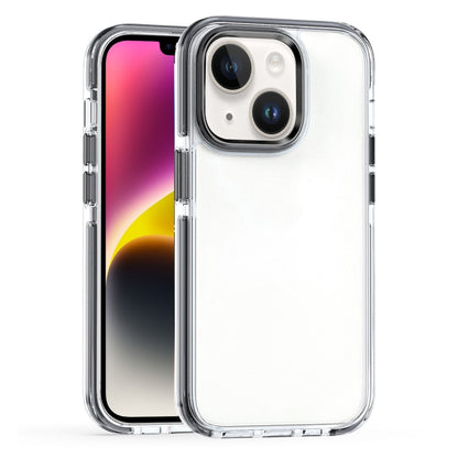 Two-color TPU Transparent PC Shockproof Phone Case, For iPhone 15 Pro Max, For iPhone 15 Pro, For iPhone 15 Plus, For  iPhone 15