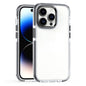 Two-color TPU Transparent PC Shockproof Phone Case, For iPhone 15 Pro Max, For iPhone 15 Pro, For iPhone 15 Plus, For  iPhone 15