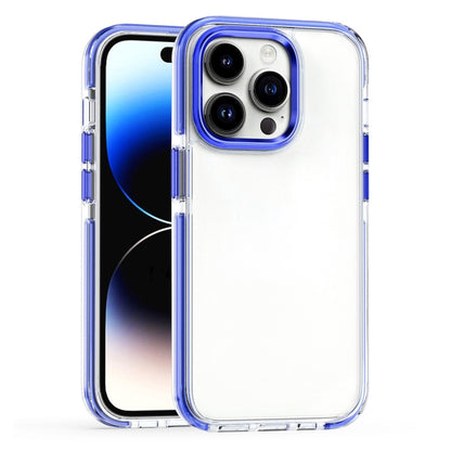 Two-color TPU Transparent PC Shockproof Phone Case, For iPhone 15 Pro Max, For iPhone 15 Pro, For iPhone 15 Plus, For  iPhone 15