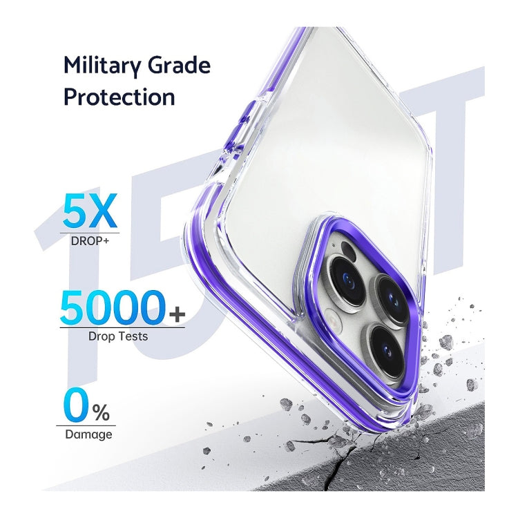 Two-color TPU Transparent PC Shockproof Phone Case, For iPhone 15 Pro Max, For iPhone 15 Pro, For iPhone 15 Plus, For  iPhone 15