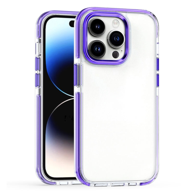 Two-color TPU Transparent PC Shockproof Phone Case